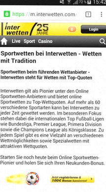 Interwetten quoten alternativ registrieren